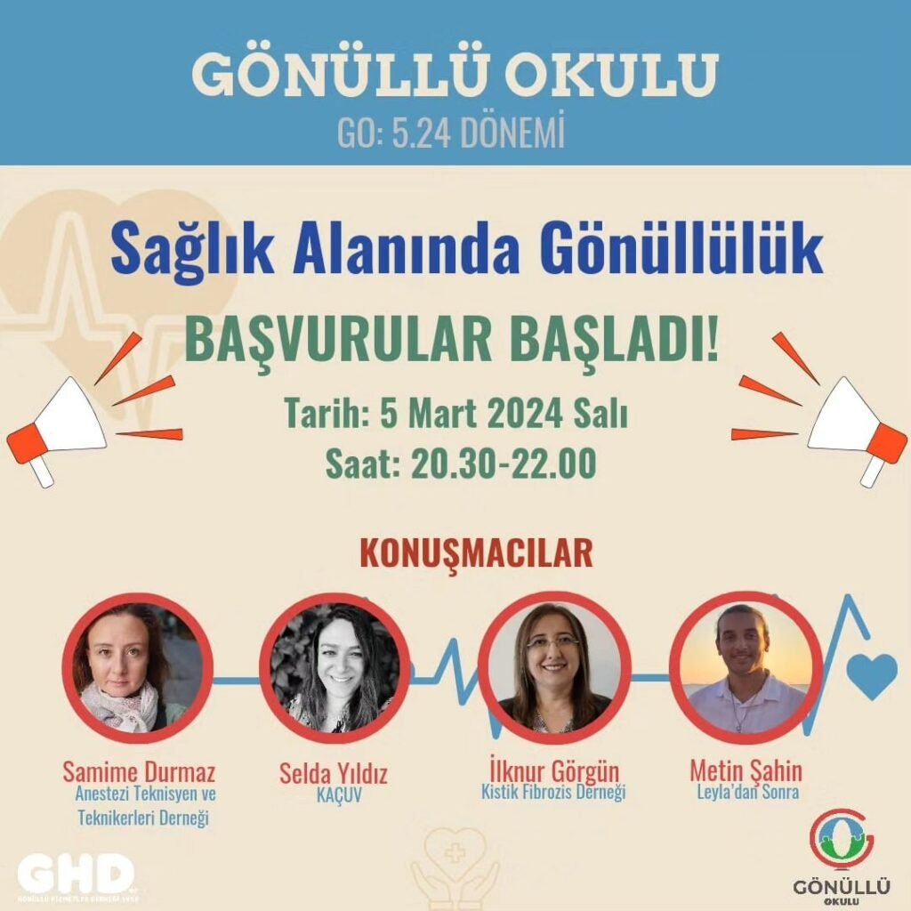 Gönüllü Okulu 14 Mart Tıp Bayramı nedeniyle “ Sağlık Alanında Gönüllülük “ konusunu işliyor!