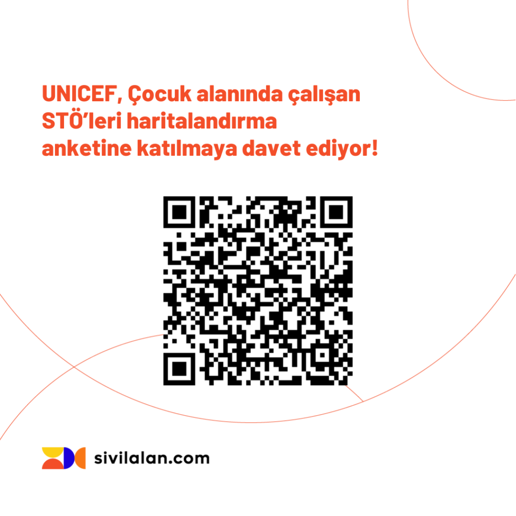 UNICEF, Çocuk alanında çalışan STÖ’leri haritalandırma anketine katılmaya davet ediyor!