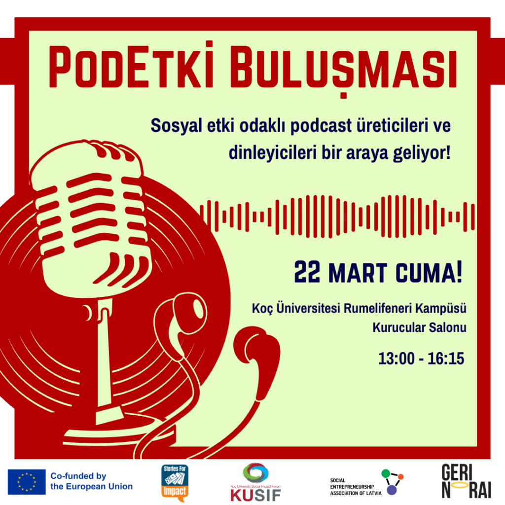 Sosyal etki odaklı podcast üreticileri ve dinleyicileri bir araya geliyor!
