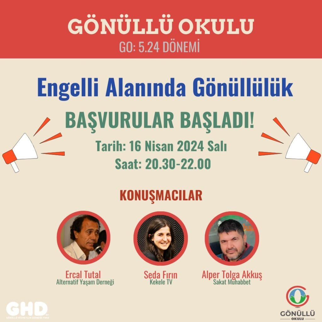 Gönüllü Okulu Nisan ayında “ Engelli Alanında Gönüllülük “ konusunu işliyor!