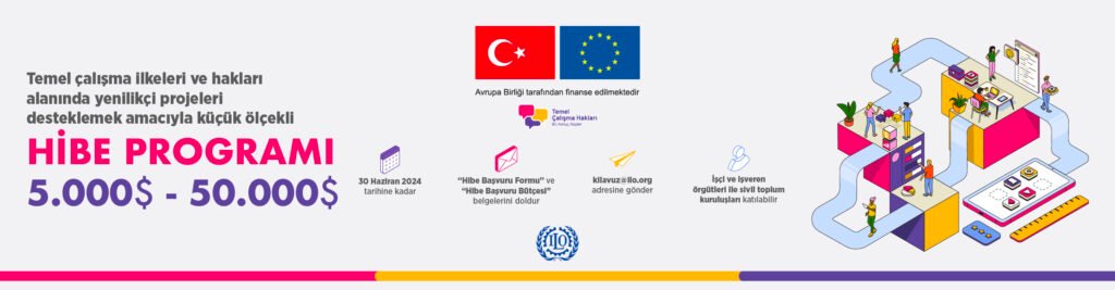 Uluslararası Çalışma Örgütü (ILO) Türkiye Ofisi küçük ölçekli bir hibe programı başlattı!