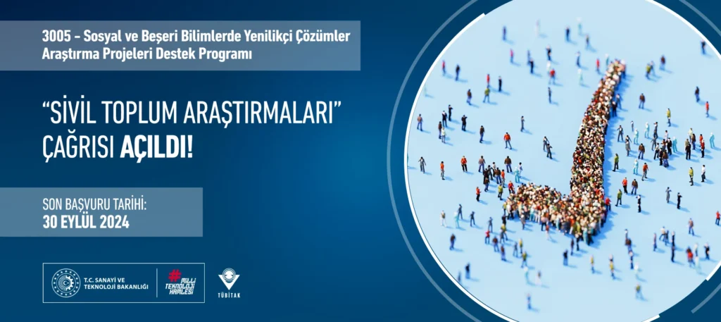 ARDEB 3005 Programı Kapsamında “Sivil Toplum Araştırmaları” Çağrısı Açıldı!