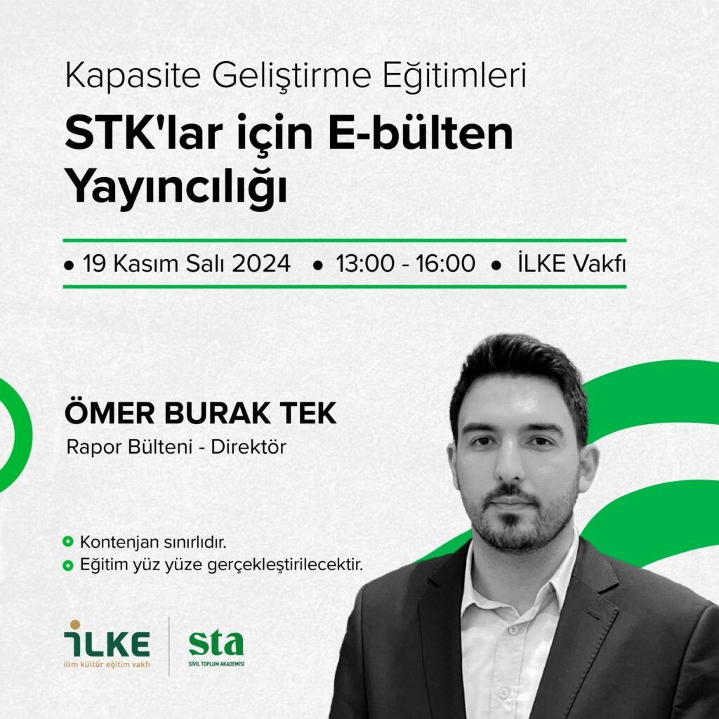 STK'lar için E-Bülten Yayıncılığı Eğitimi Başvuruları Başladı!