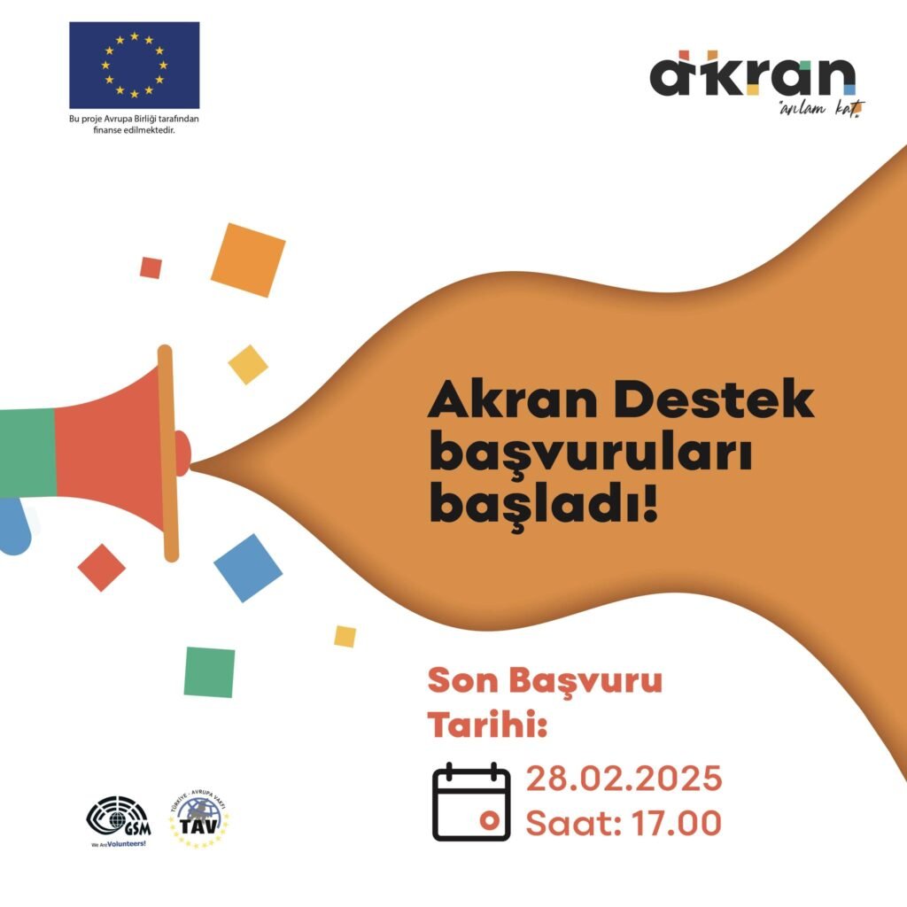 Akran Projesi Destek başvuruları başladı!