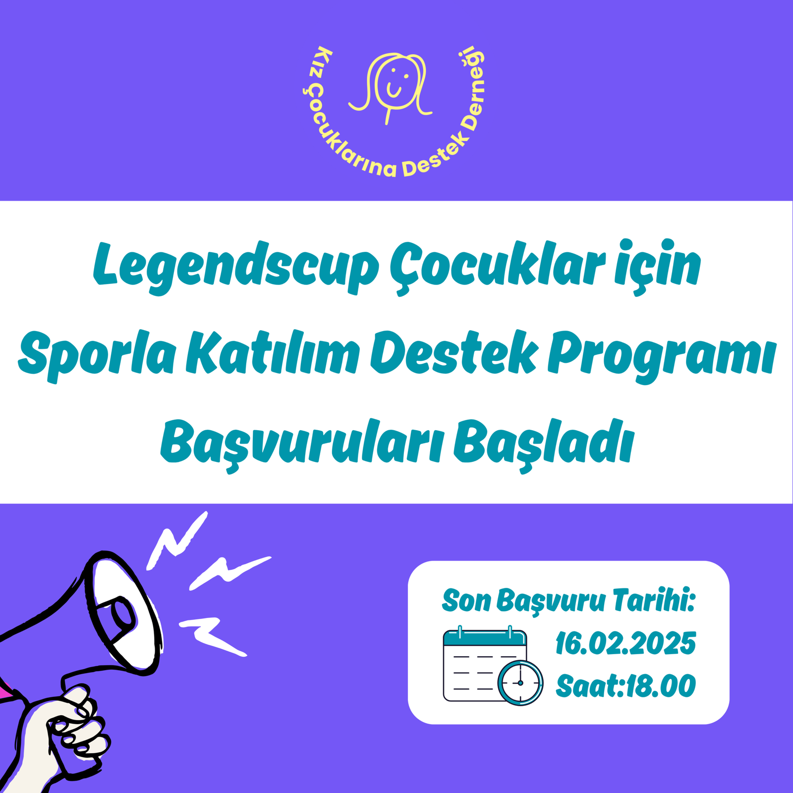 Kız Çocuklarına Destek Derneği İlk Destek Programı Şimdi Başvurularınızı Bekliyor