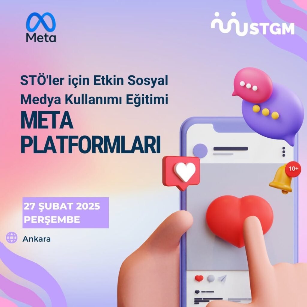 STÖ'ler için Etkin Sosyal Medya Kullanımı Eğitimi'ne Davetlisiniz