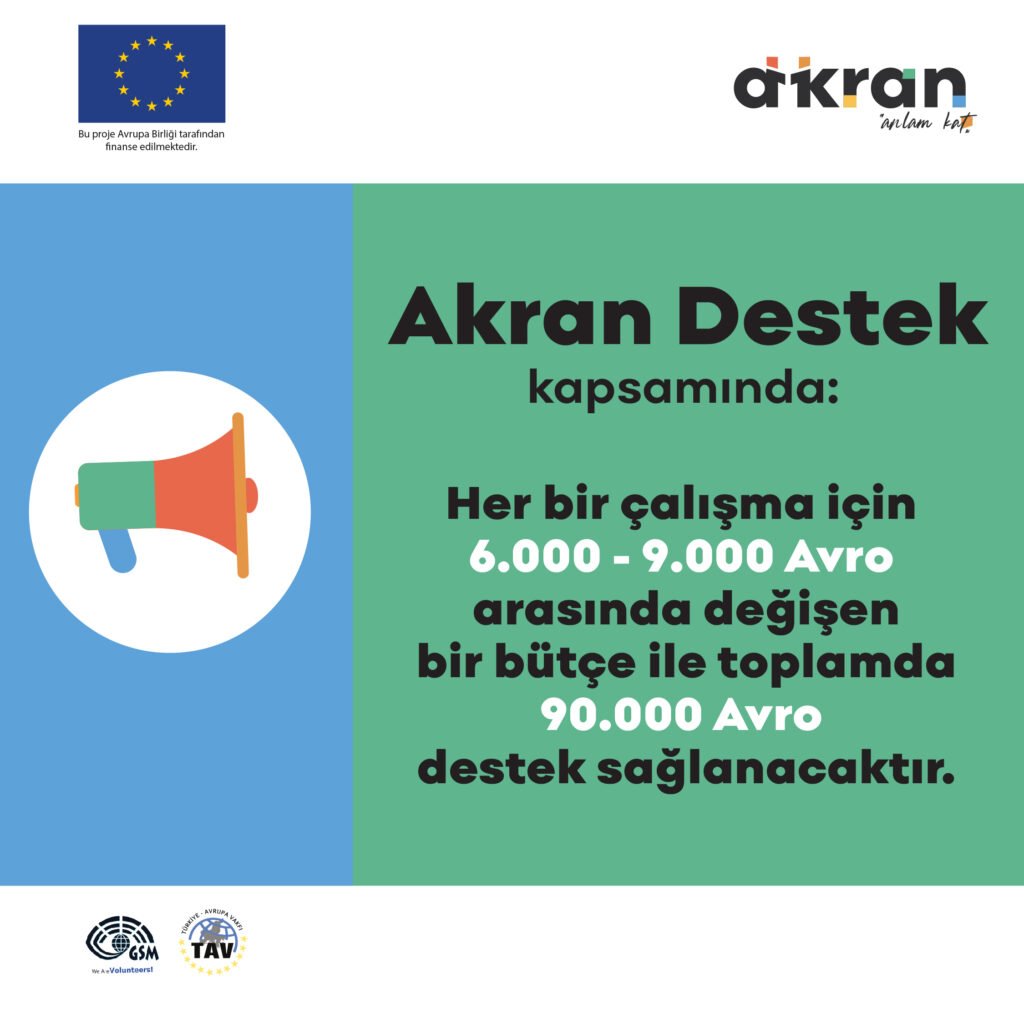 Akran Destek Ayni Destek Programı kapsamında 9.000 Euro hibe desteği almak için son başvuru tarihi: 28 Şubat 2025, Cuma!