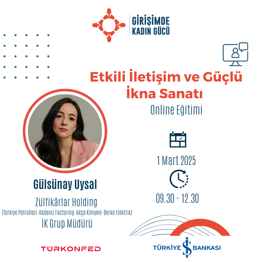Davetlisiniz: Etkili İletişim ve Güçlü İkna Sanatı Online Eğitimi