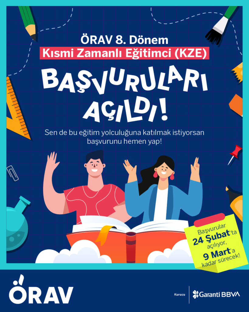 ÖRAV 8. Dönem Kısmi Zamanlı Eğitimci (KZE) Başvuruları Açıldı