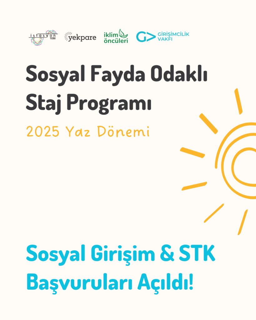 Sosyal Fayda Odaklı Staj Programı’nın 2025 Yaz Dönemi (4. Döngü) Başvuruları Açıldı
