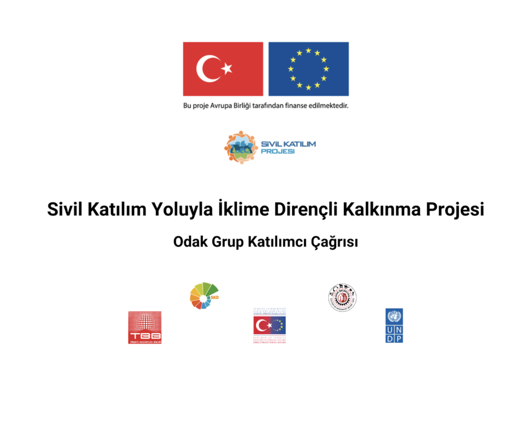 Odak Grup Katılımcıları Aranıyor: "Sivil Katılım Yoluyla İklime Dirençli Kalkınma" Araştırması