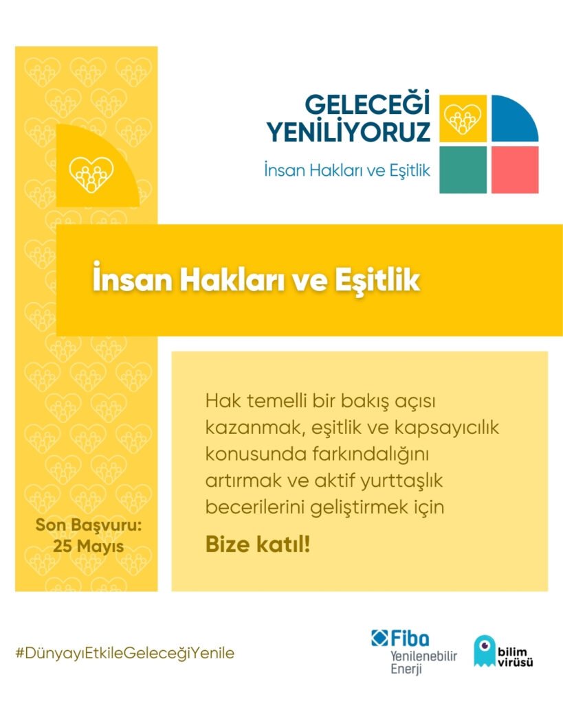 Geleceği Yeniliyoruz Programının Son Modülü İnsan Hakları ve Eşitlik Başlıyor