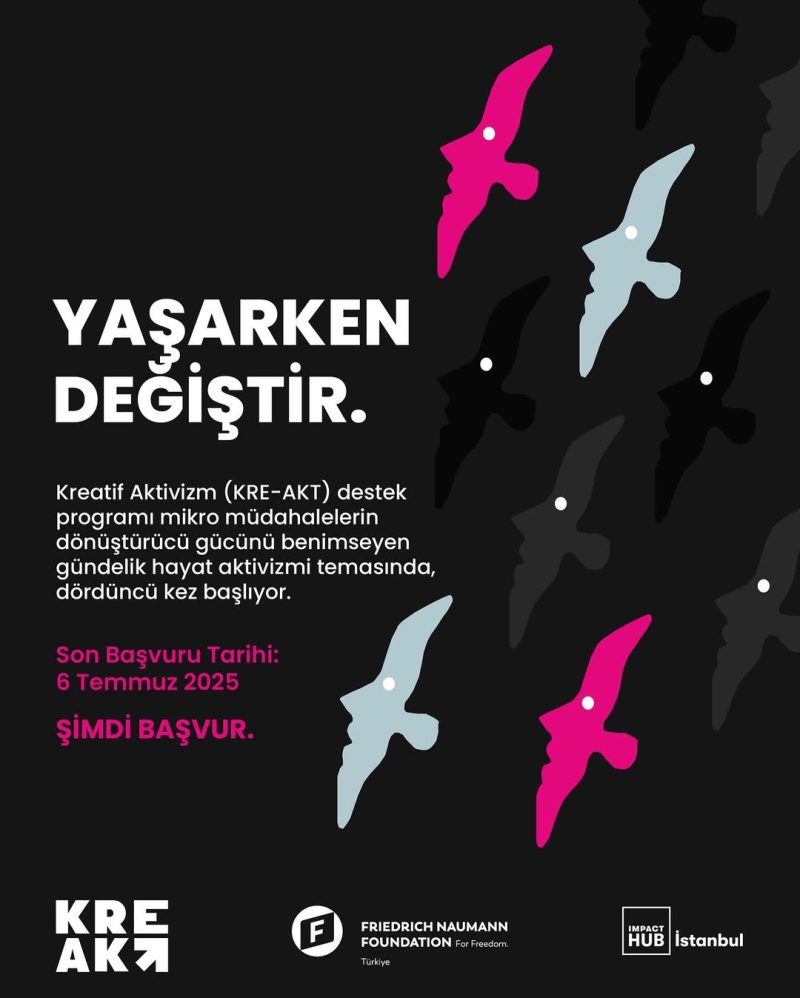 KRE-AKT’ın Başvuruları Gündelik Tercihlere Aktivizm Katan Projeleri Desteklemek İçin Başladı