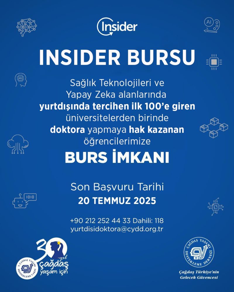 Çağdaş Yaşam Insider Burs Fonu