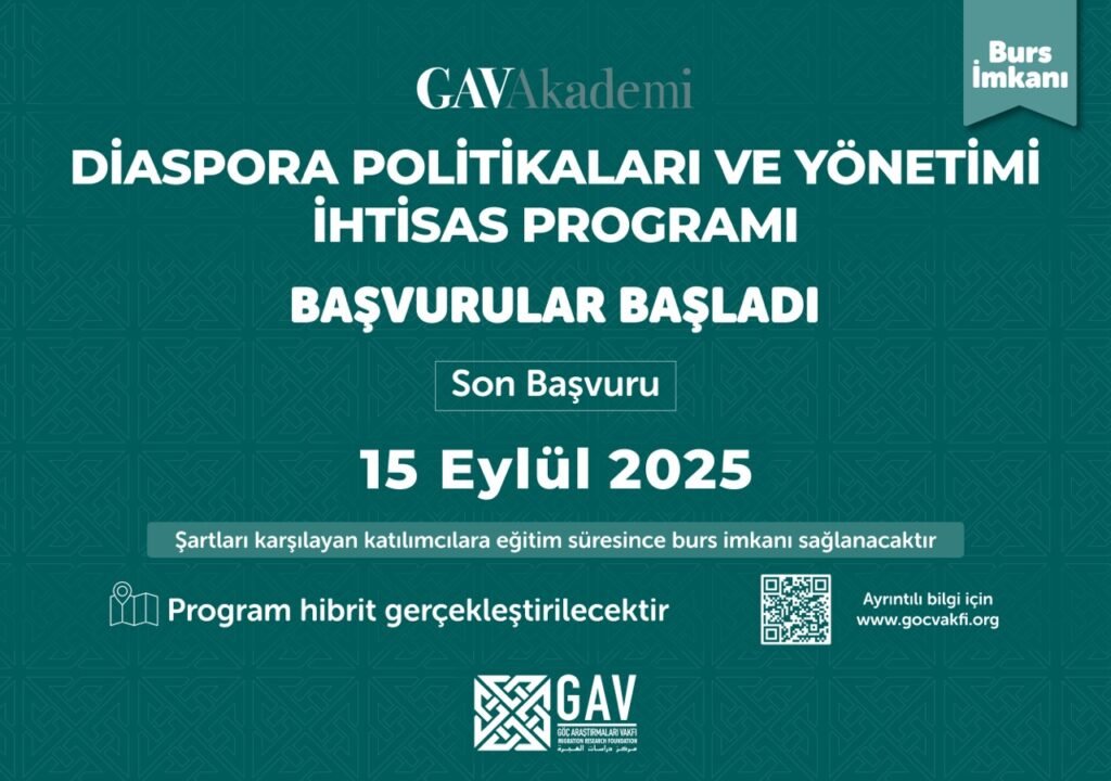 Diaspora Politikaları ve Yönetimi İhtisas Programı Başvuruları Başladı
