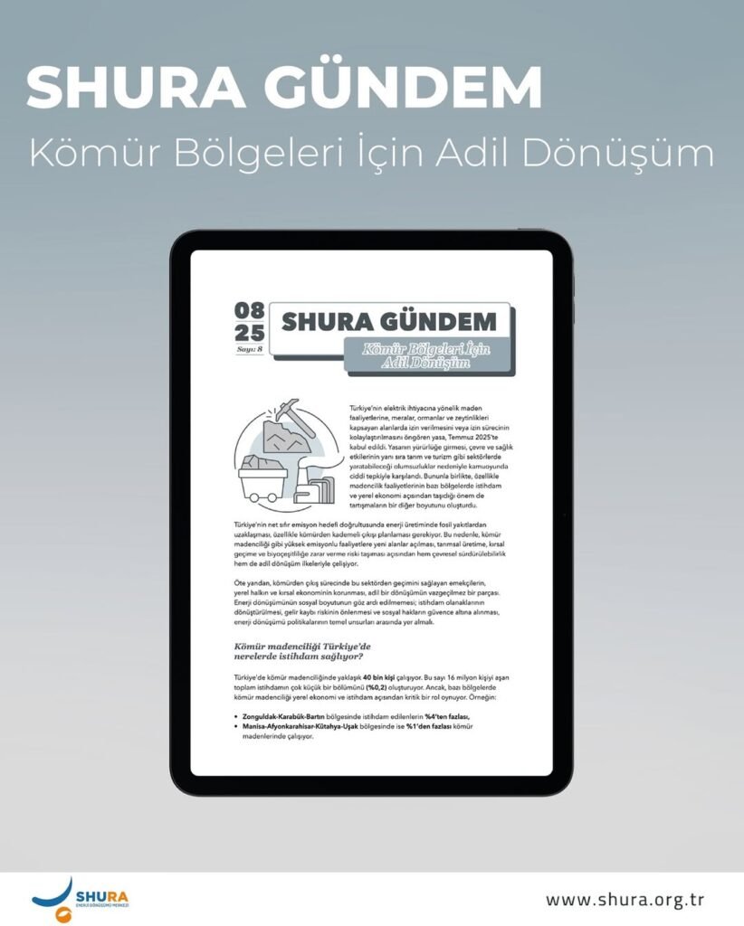 SHURA GÜNDEM: Kömür Bölgeleri İçin Adil Dönüşüm