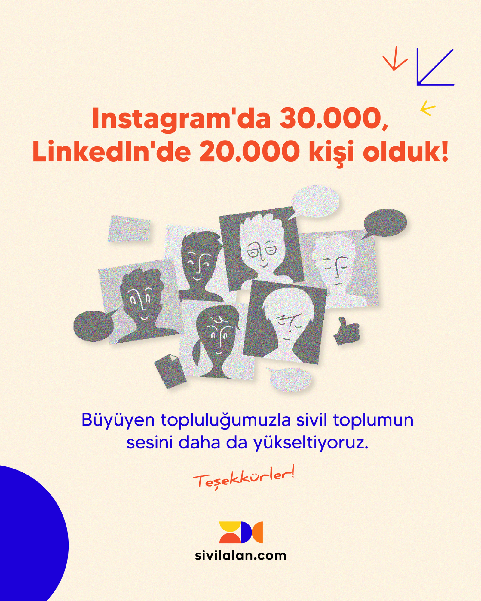 Civic Space Jobs, Büyüyen Topluluğuyla Sivil Toplumun Sesini Yükseltiyor: Sosyal Medyada 50.000 Kişilik Dev Bir Aile Oldu!