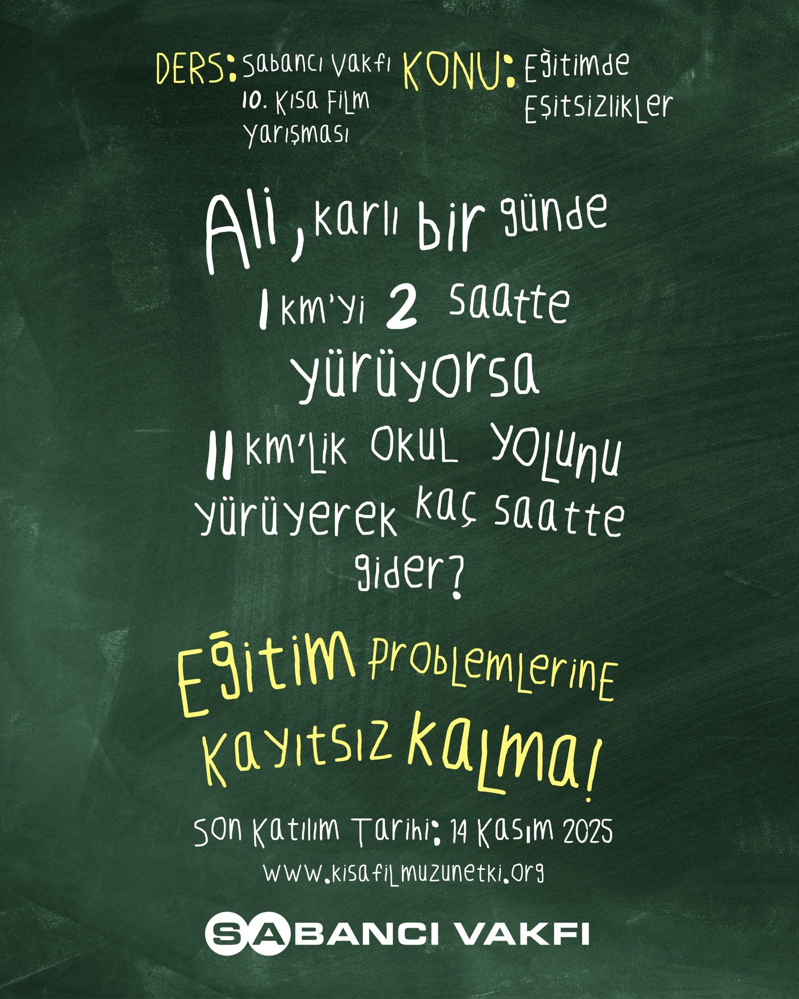 Sabancı Vakfı Kısa Film Yarışması 10 Yaşında