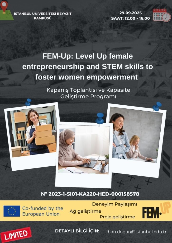 FEM-Up Projesi Kapanış Toplantısı ve Proje Atölyesi Etkinliğine Davetlisiniz!