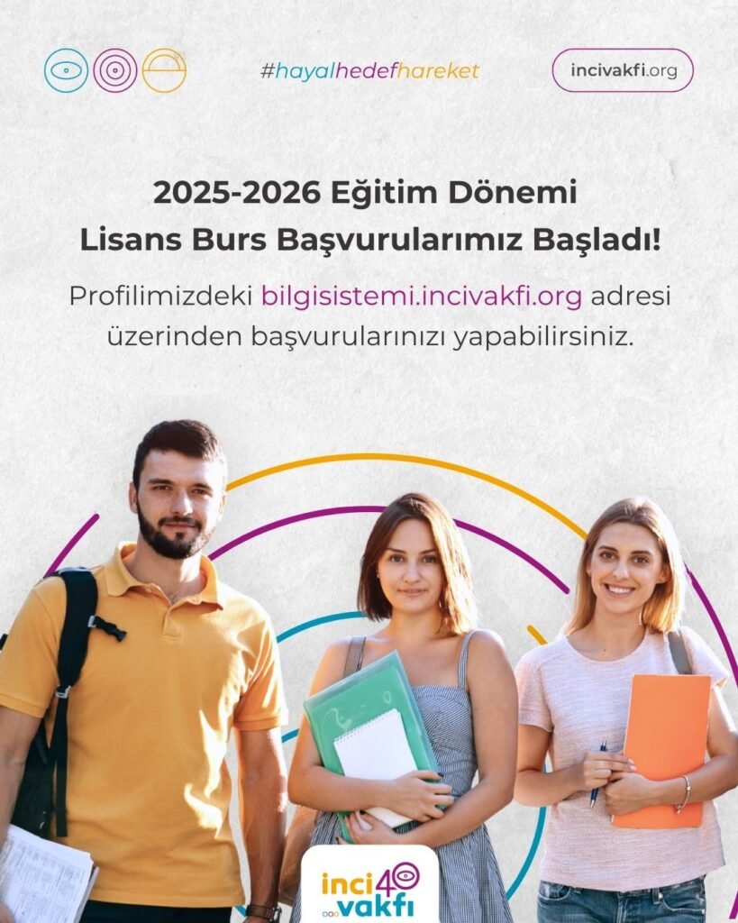 İnci Vakfı Burs (Lisans) Başvuruları Başladı