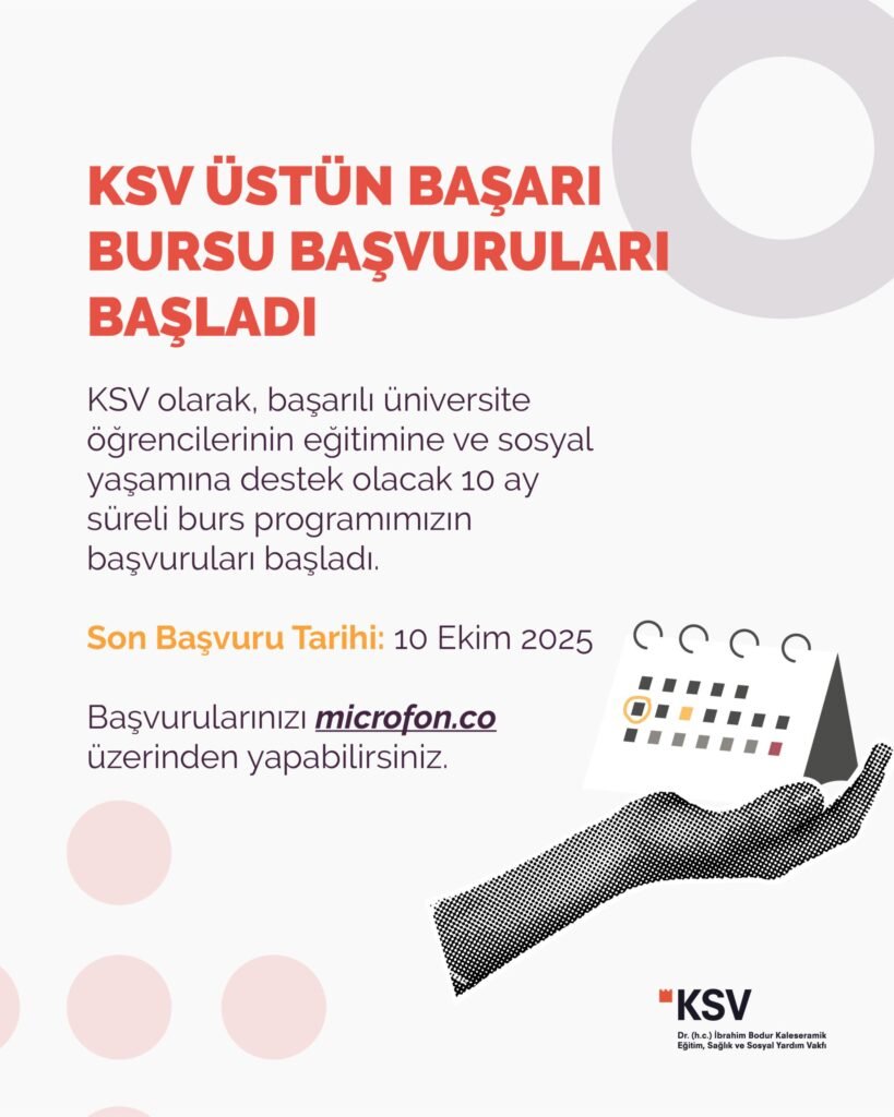 KSV Üstün Başarı Bursu Başvuruları Başladı