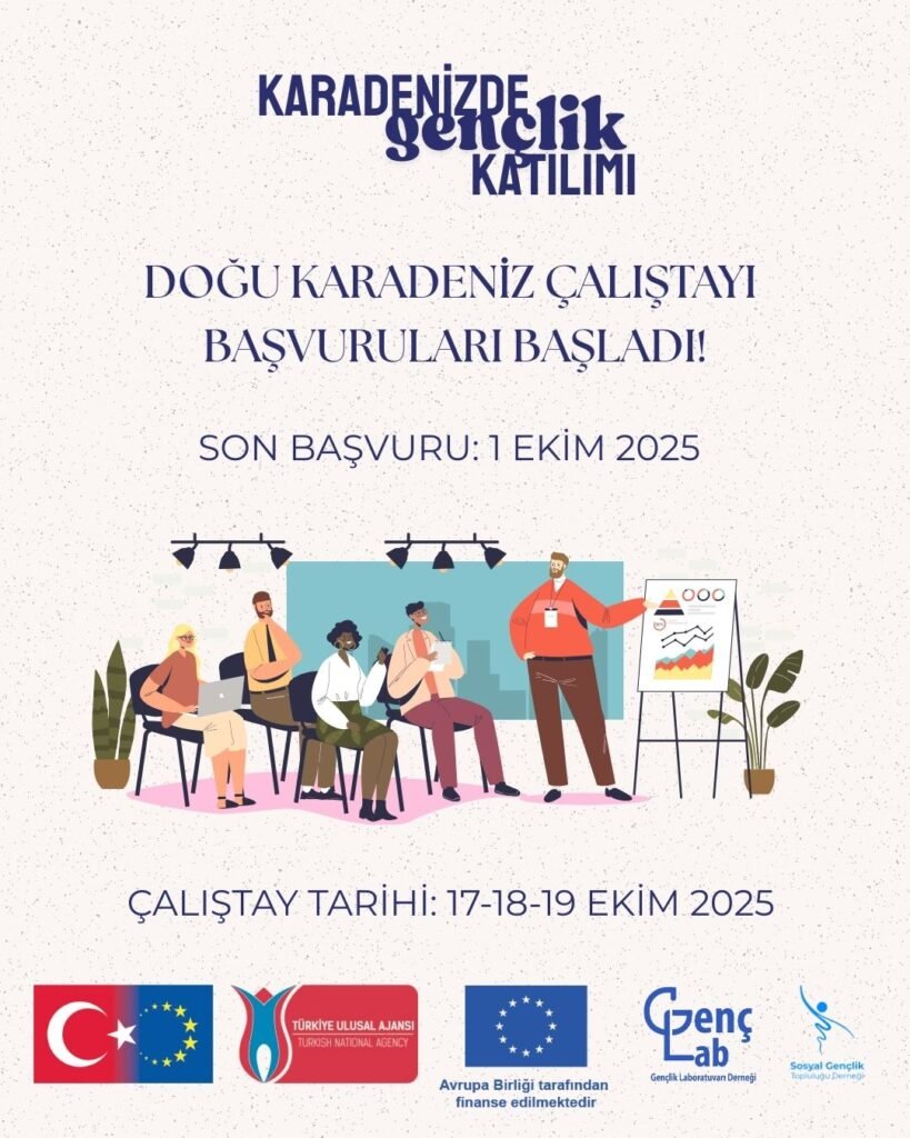 Karadeniz’de Gençlik Katılımı Projesi – Doğu Karadeniz Çalıştayı Başvuruları Başladı