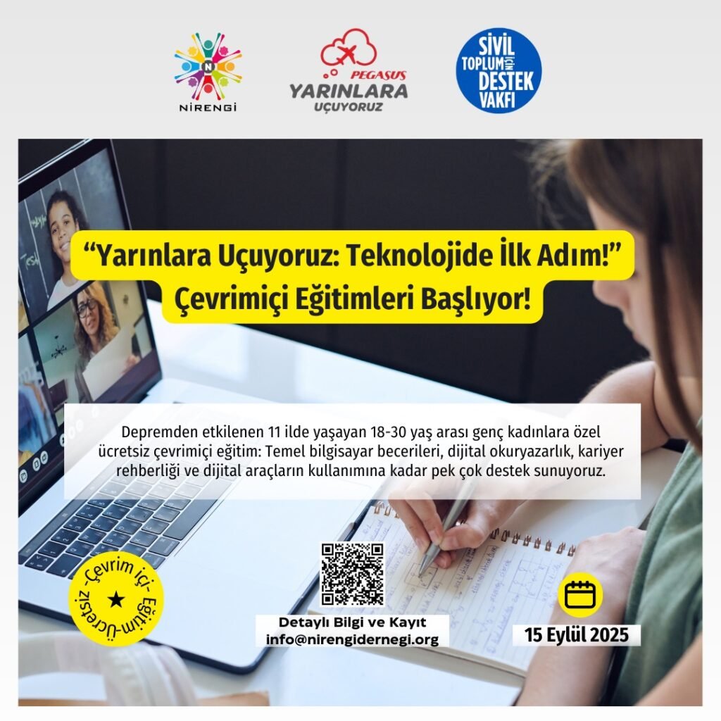 YARINLARA UÇUYORUZ: TEKNOLOJİDE İLK ADIM! Çevrimiçi (Online) Eğitim Başvuruları Başladı!
