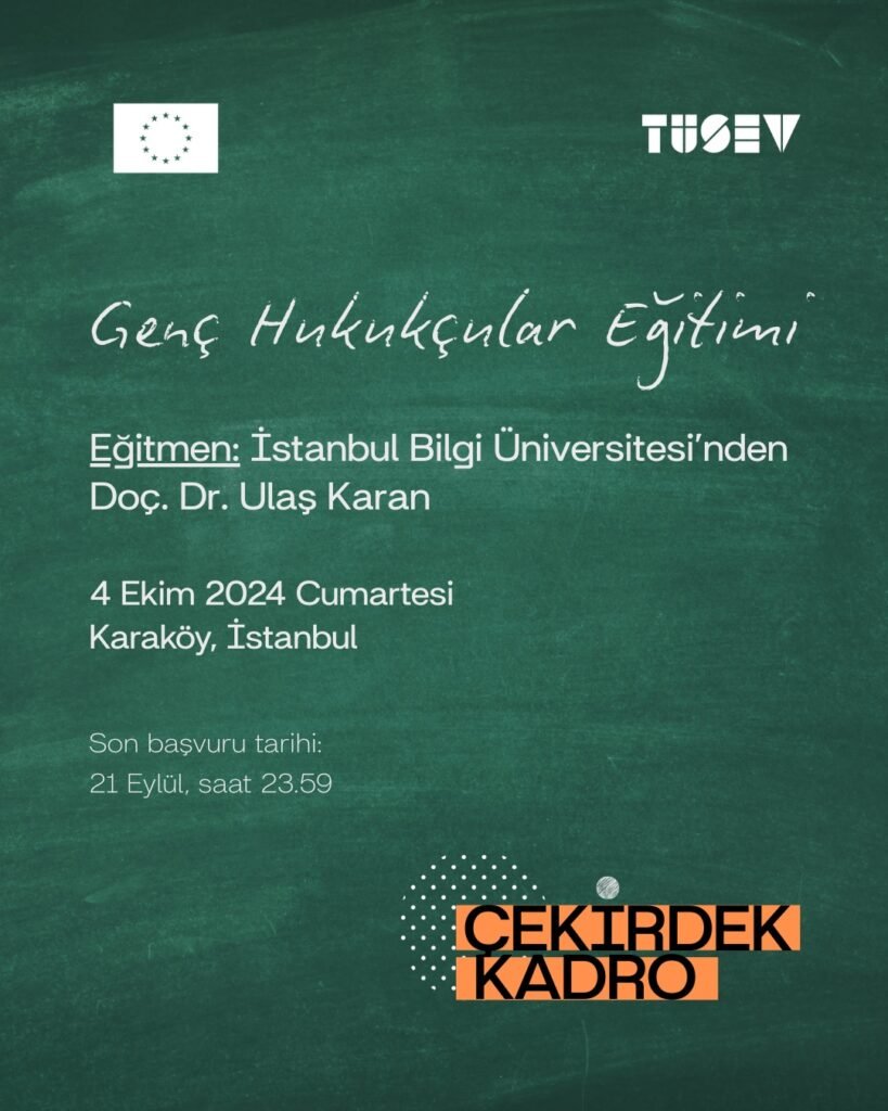 Genç Hukukçular Eğitimi Başvuruları Açıldı