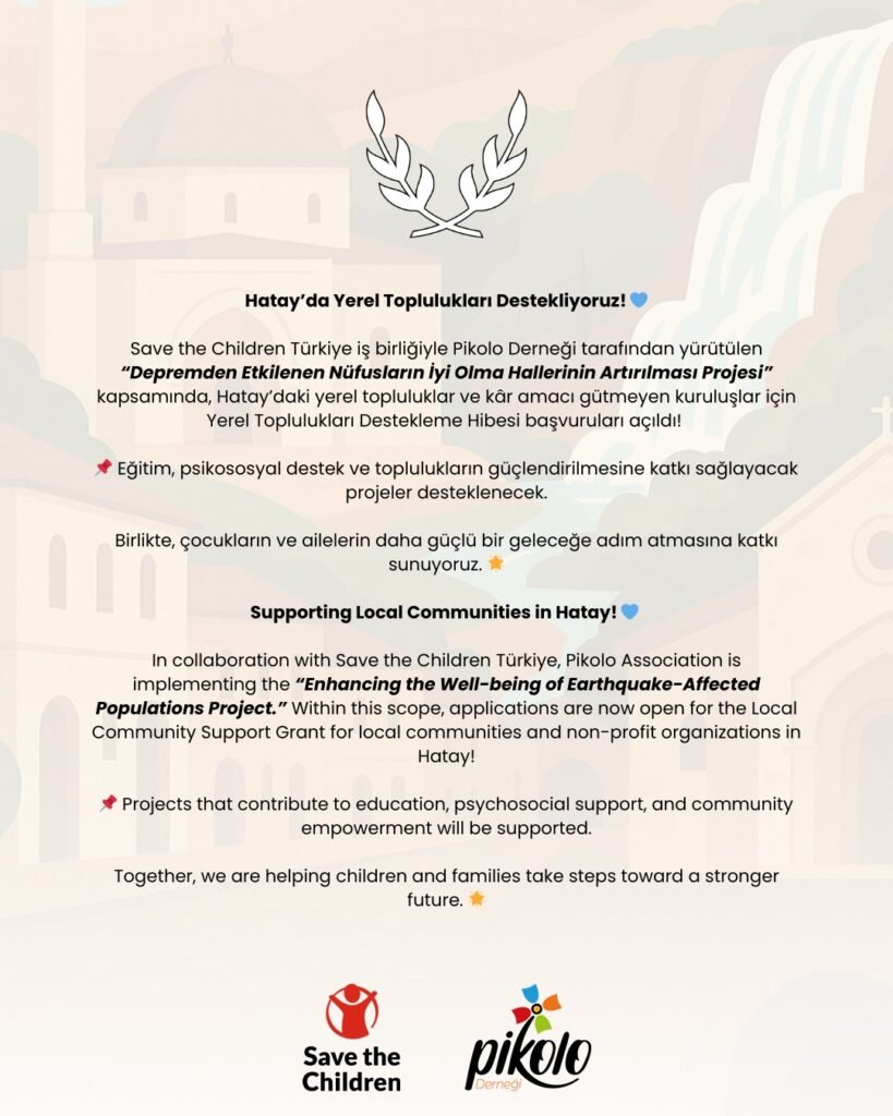 Yerel Toplulukları Destek Hibe Programı Başvuruları Başladı