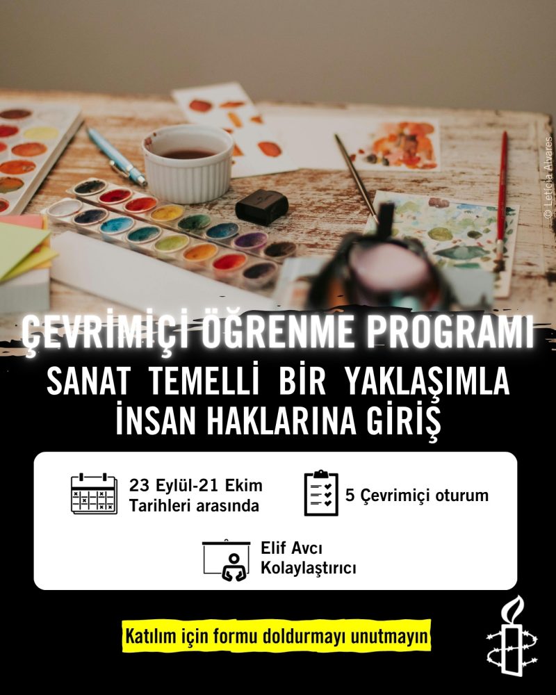 Çevrimiçi Öğrenme Programı: Sanat Temelli Bir Yaklaşımla İnsan Haklarına Giriş