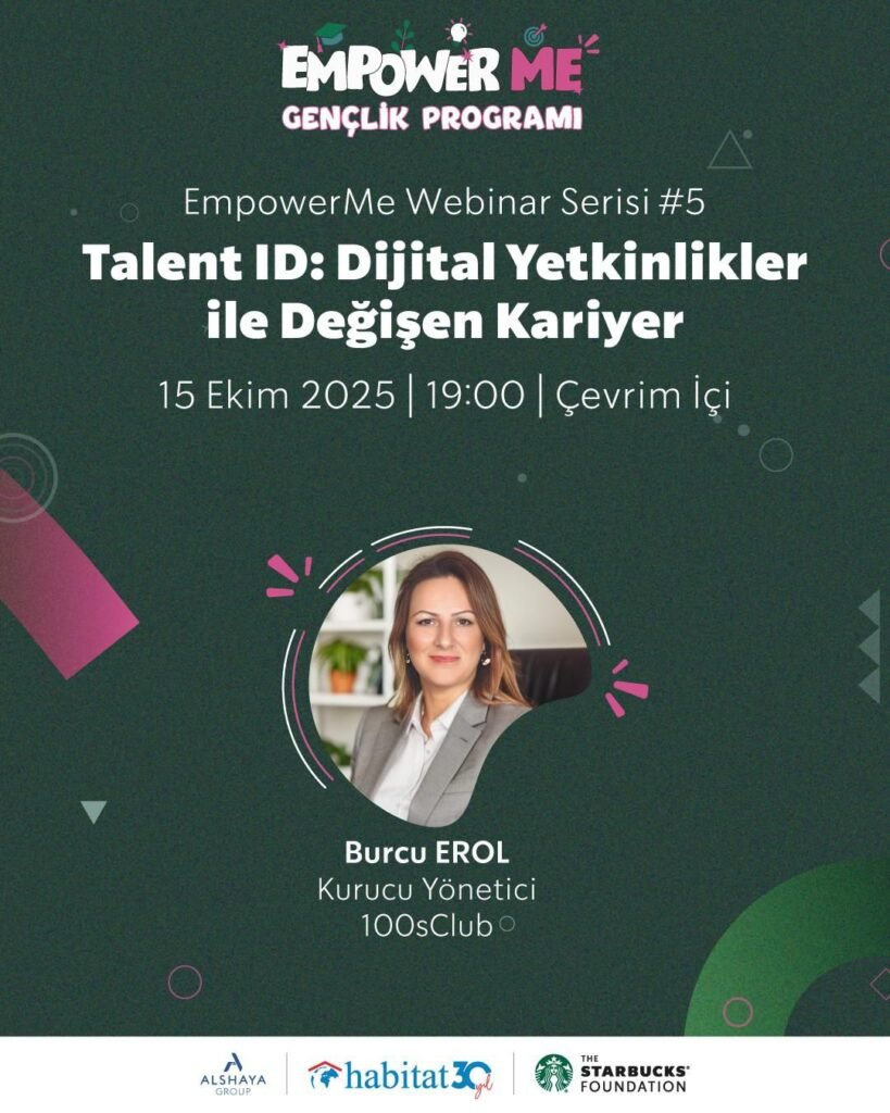 EmpowerMe Gençlik Programı kapsamında düzenlediğimiz Kariyer Planlama Webinar Serisi devam ediyor!