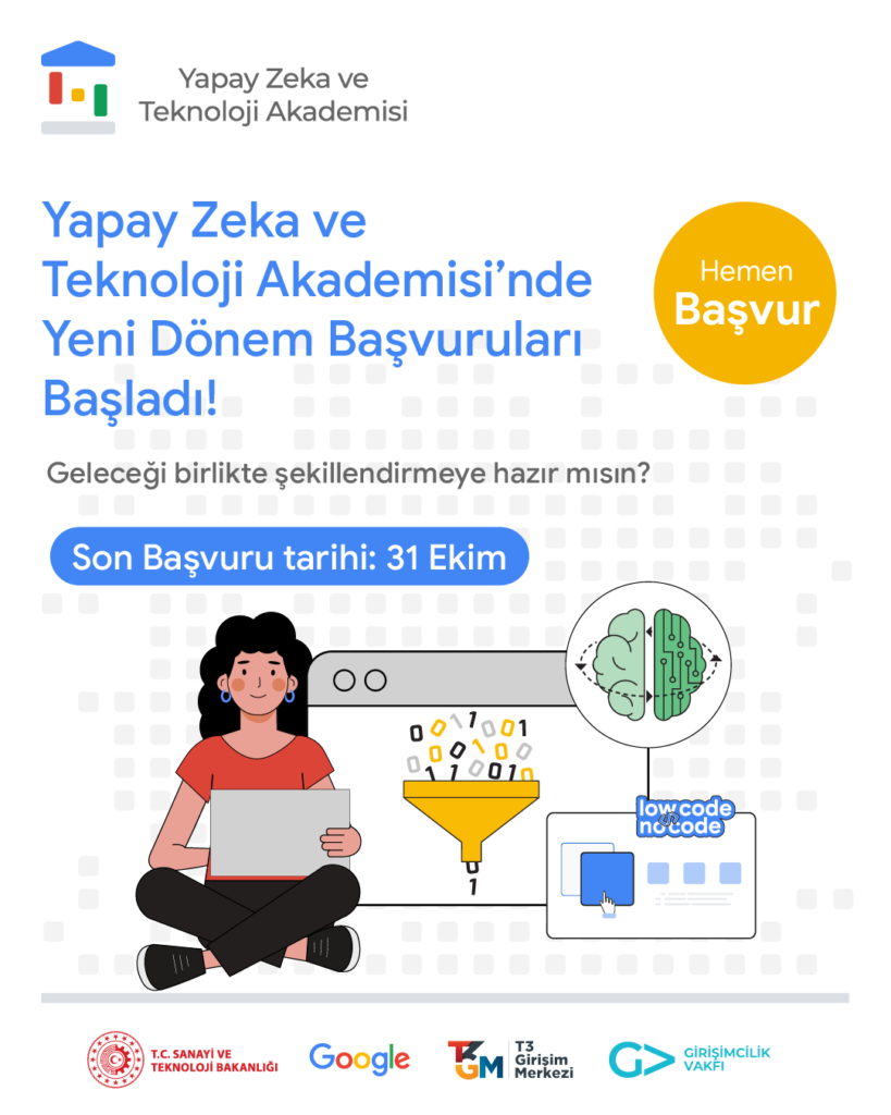 Türkiye’nin genç yetenekleri teknolojiyle buluşuyor: Yapay Zeka ve Teknoloji Akademisi yeni dönem başvuruları açıldı