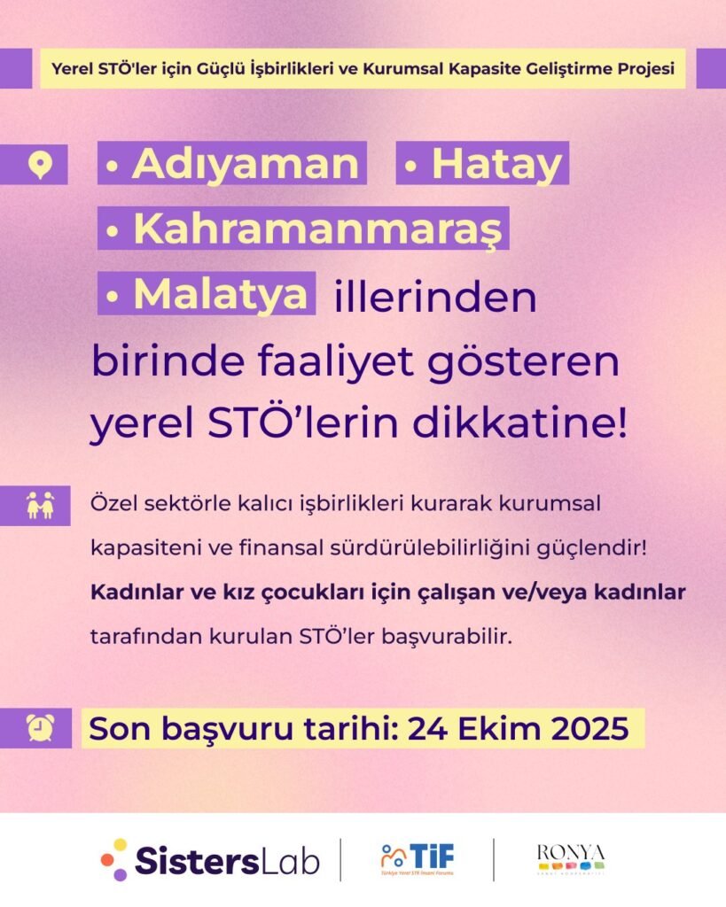 Başvuru Çağrısı I Yerel STÖ’ler için Özel Sektör ile İşbirliği Geliştirme Eğitim ve Mentorluk Programı
