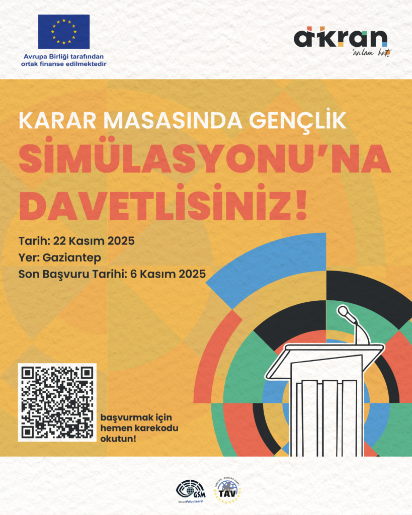 Karar Masasında Gençlik Belediye Meclis Simülasyonuna Davetlisiniz! (Gaziantep)