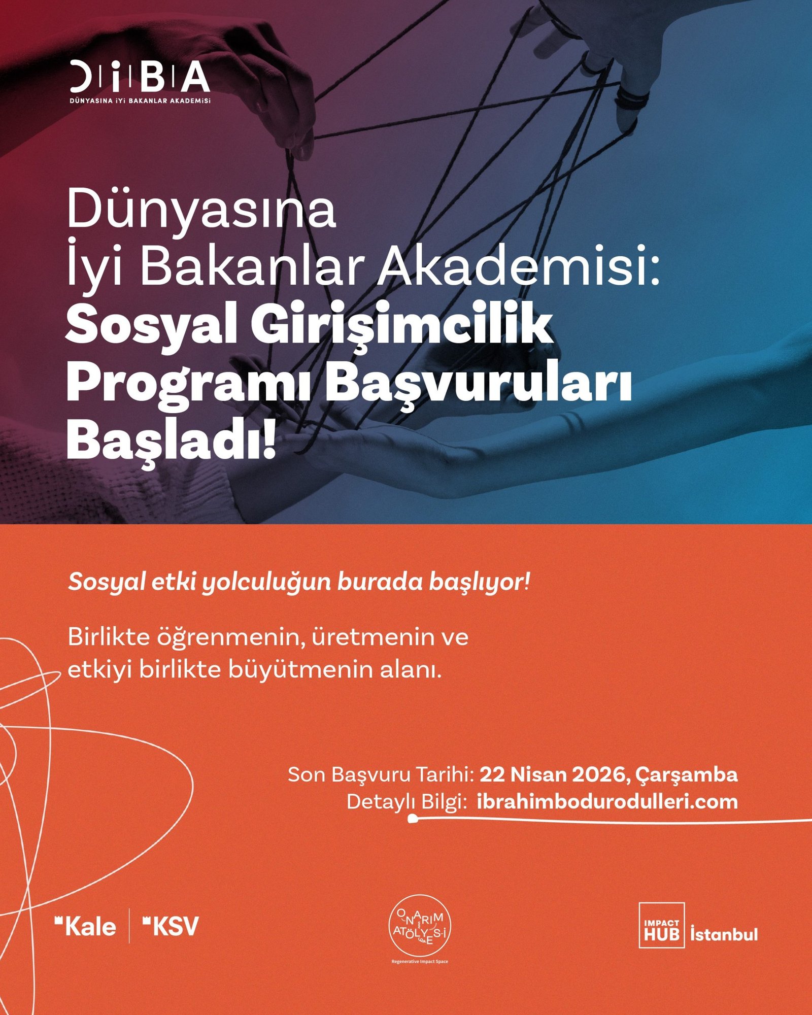 Kale Grubu’nun Dünyasına İyi Bakanlar Akademisi Sosyal Girişimcilik Programı için başvurular başladı!