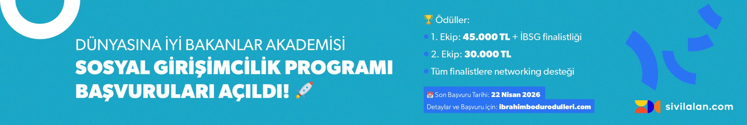 45.000 TL Ödüllü Ücretsiz Sosyal Girişimcilik Programı 50 Üniversite Öğrencisini Bekliyor!