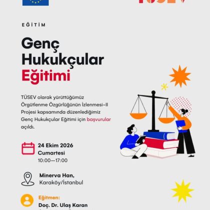 Genç Hukukçular Eğitimi için başvurular açıldı. 📣📅 Tarih- 24 Ekim 2026, Cumartesi📍 Yer- Miner (3)